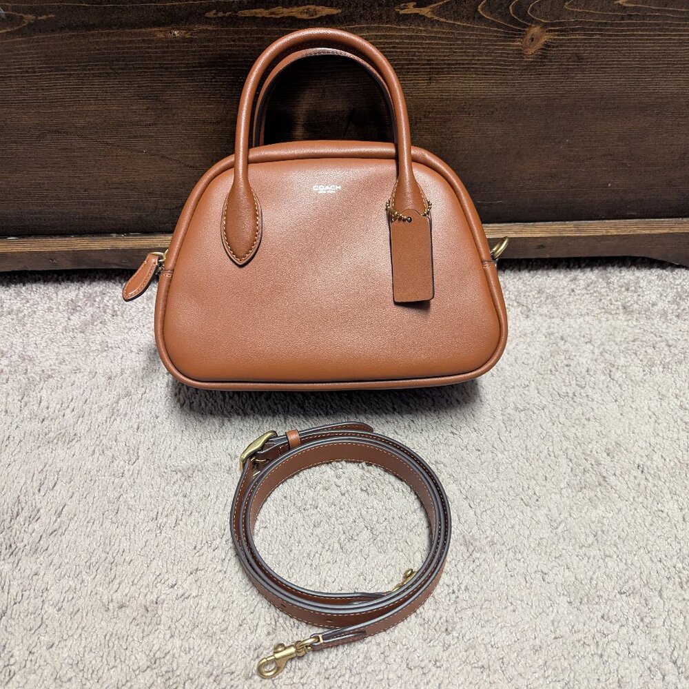 Coach Borough Bowling Bag in Saddle